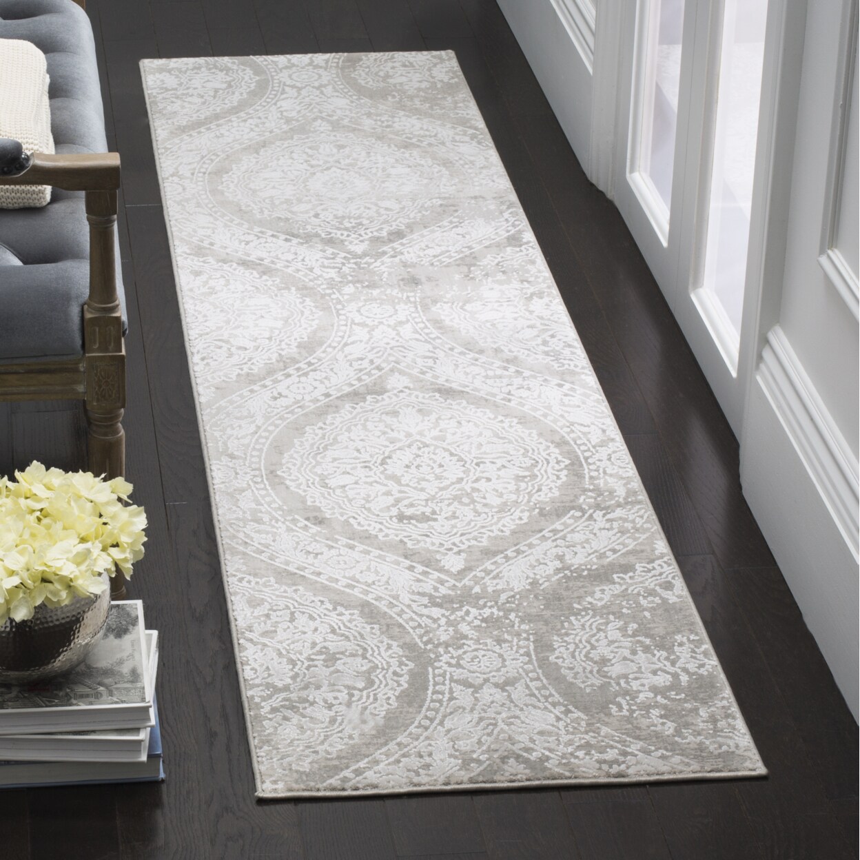 Safavieh Princeton Collection Prn715G Grey / Beige Rug Transitional Rug