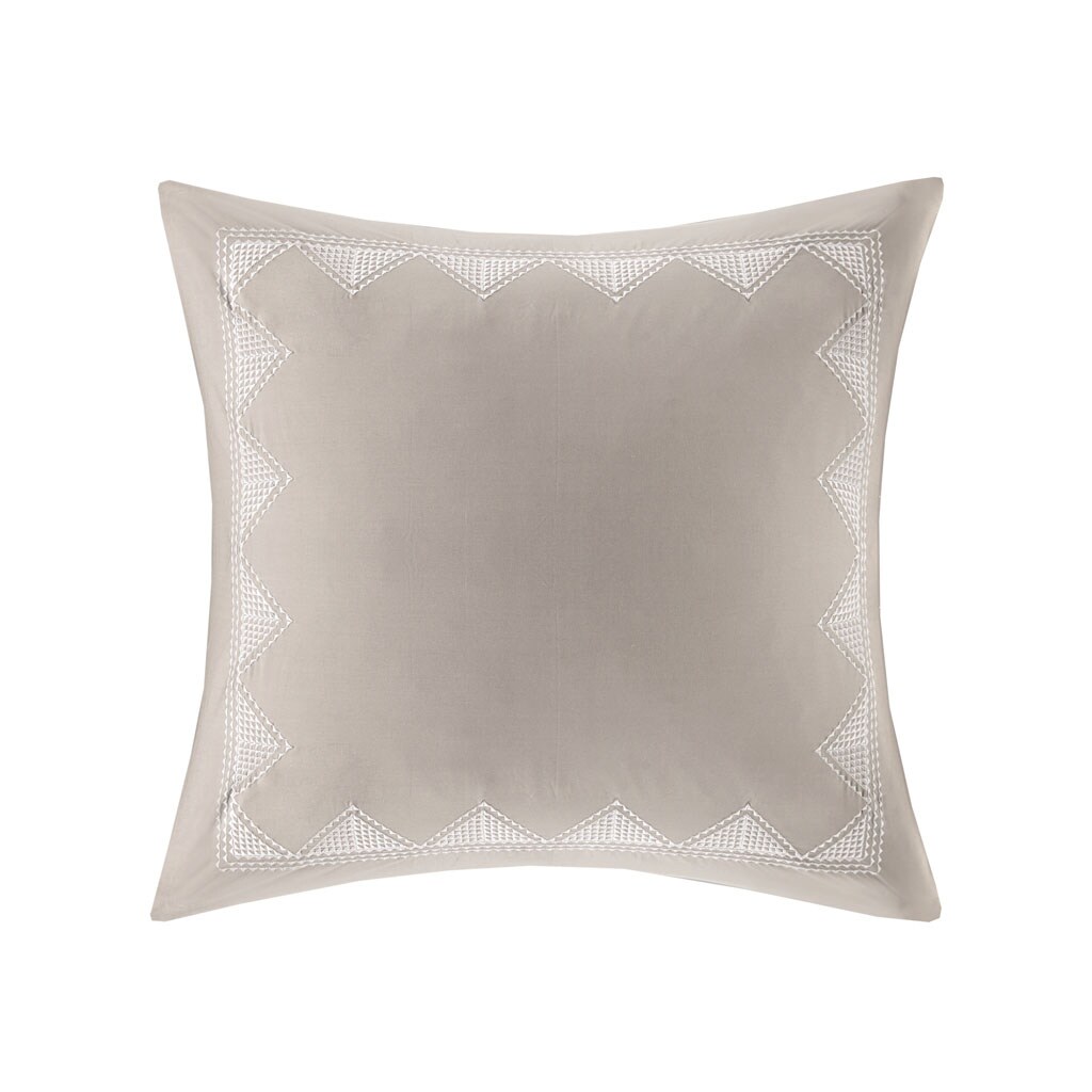 Gracie Mills   Cotton Embroidered Euro Sham