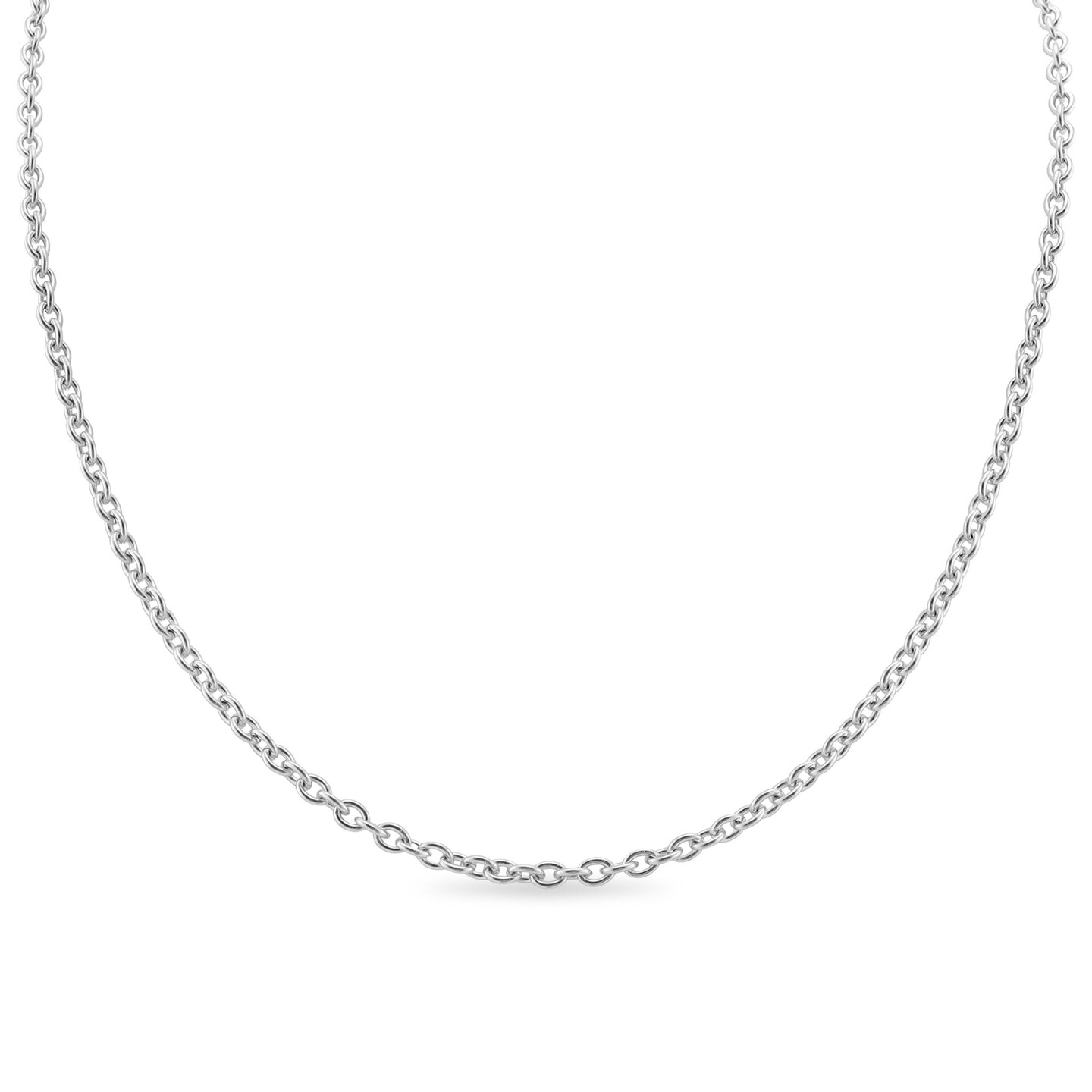 10 Pack - Stainless 18&#x22; Stainless Steel Loop Chain Necklace