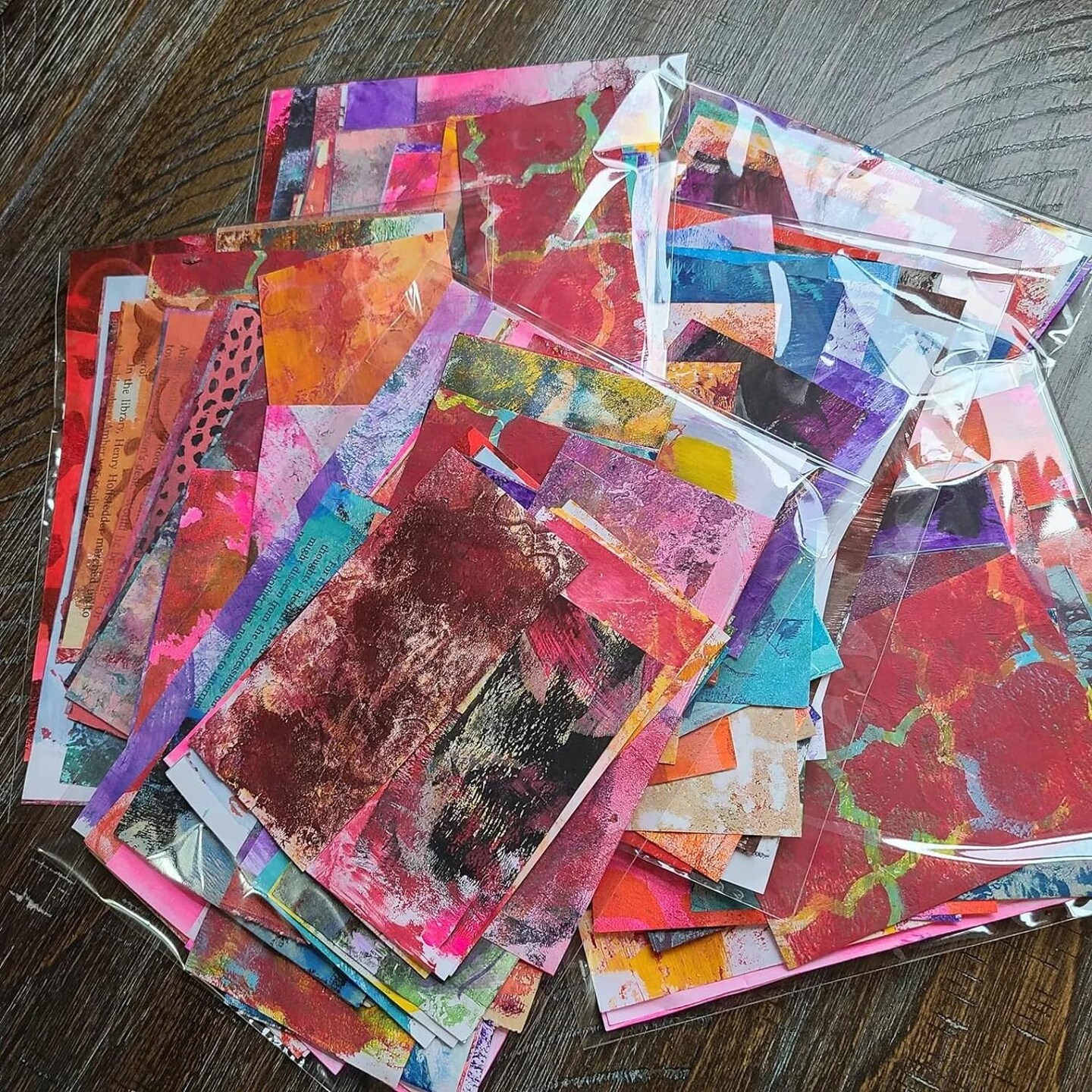  Collage Papers: 40 Beautiful Hand Painted. Collage