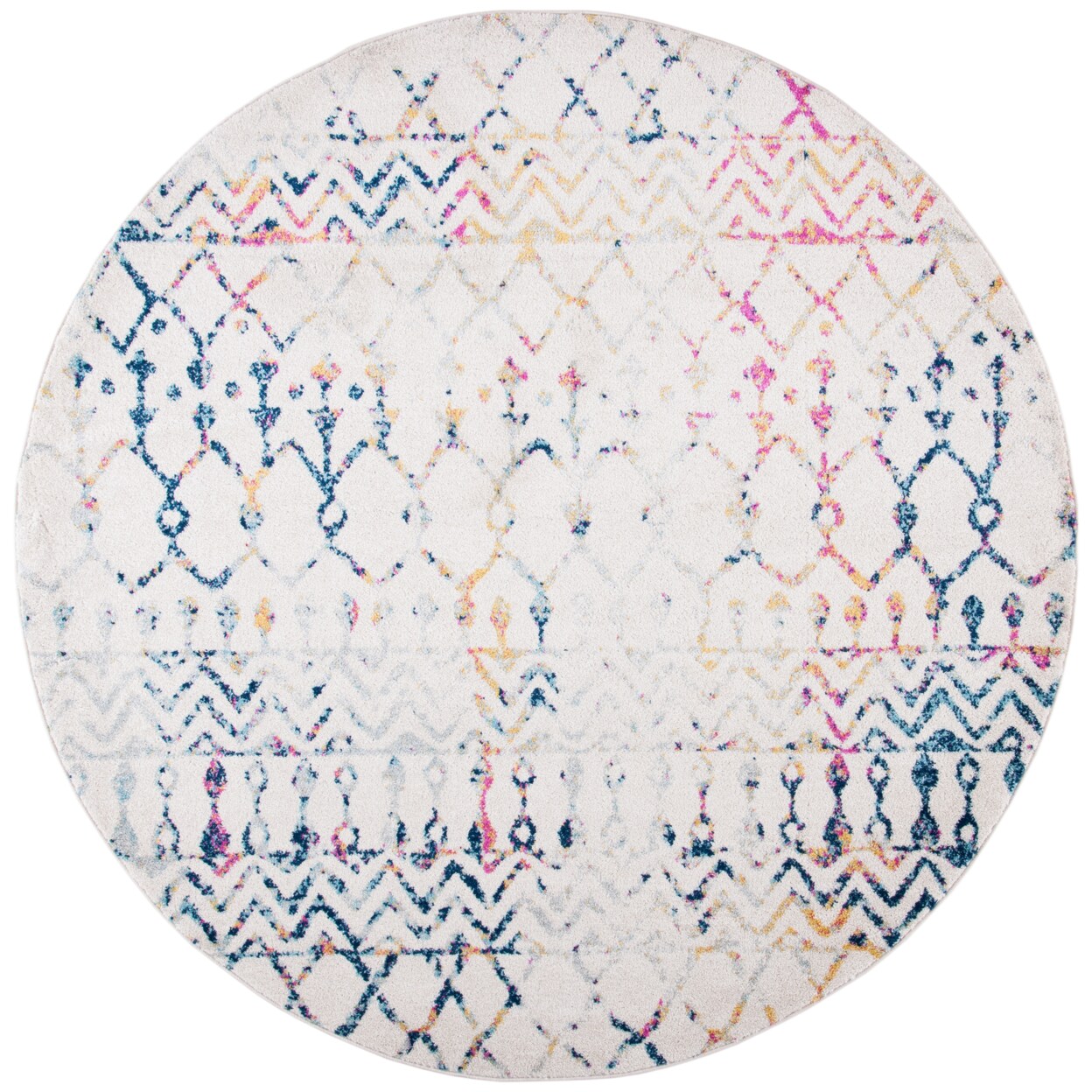 Safavieh Tulum Collection Tul270c Ivory / Blue Rug