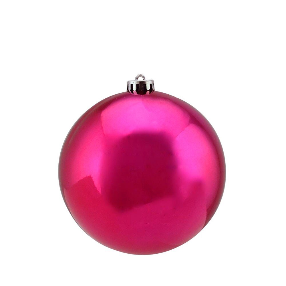 Northlight Magenta Pink Shatterproof Shiny Christmas Ball Ornament 6" (150mm)