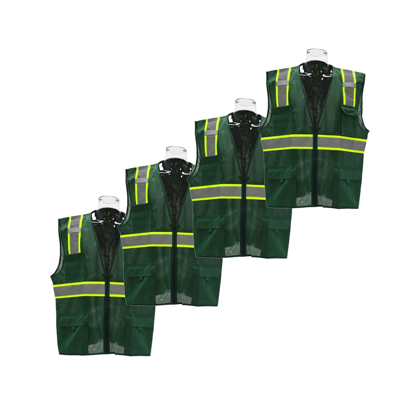 Dark green safety on sale vest