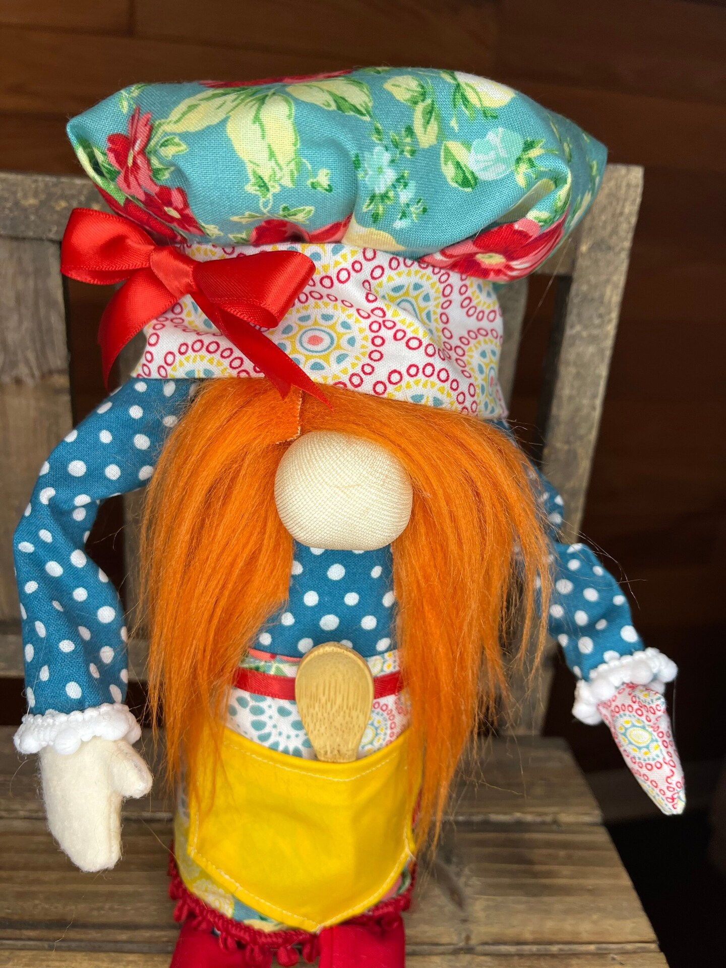 Kitchen Gnome, Chef Gnome, Pioneer Woman Gnome, Ree Drummond Inspired, Kitchen  decor, Pioneer Woman Decor, Gift for her, Tiered Tray decor