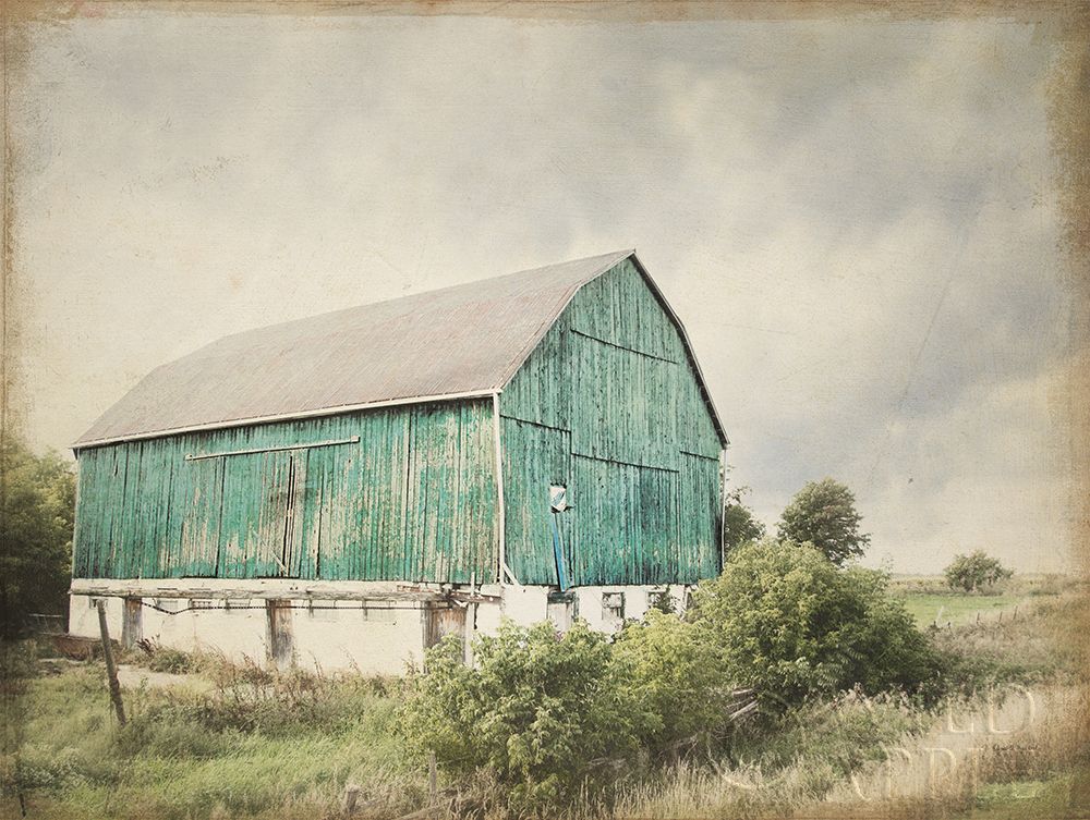 Late Summer Barn I Crop Vintage Poster Print by Elizabeth Urquhart - Item # VARPDX34922