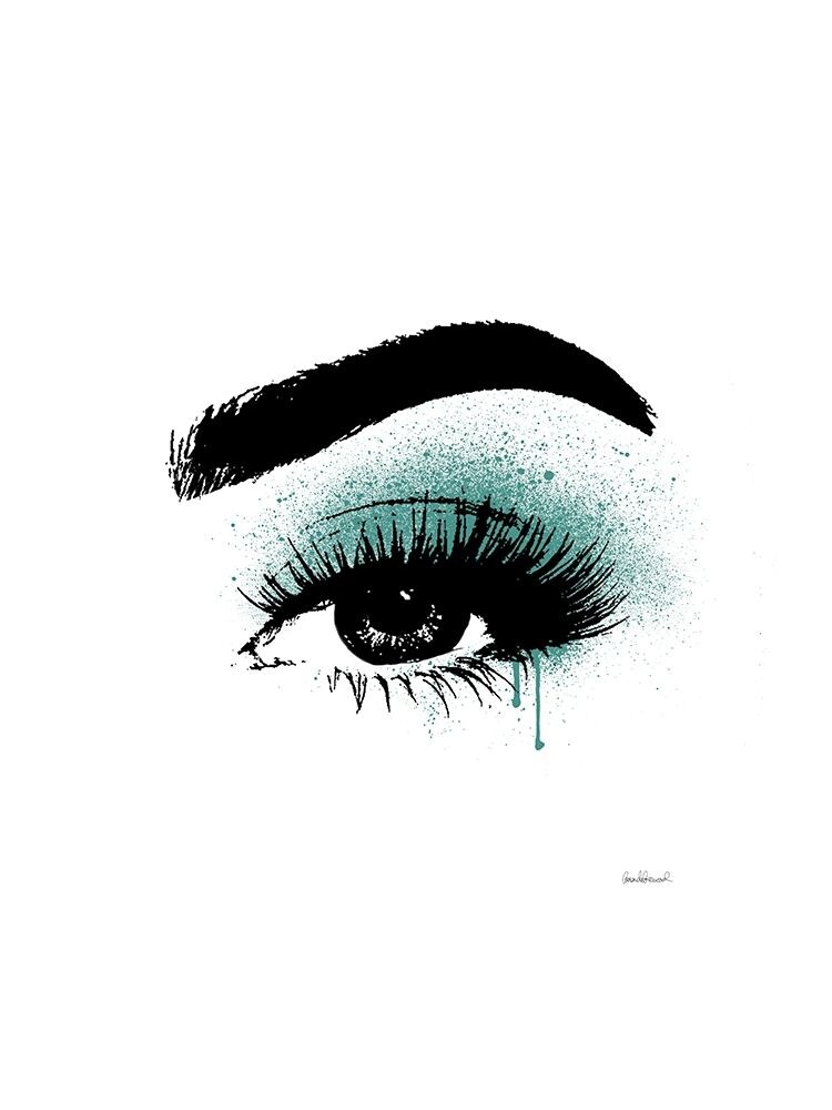 Eye Teal Poster Print by Amanda Greenwood # AGD115760