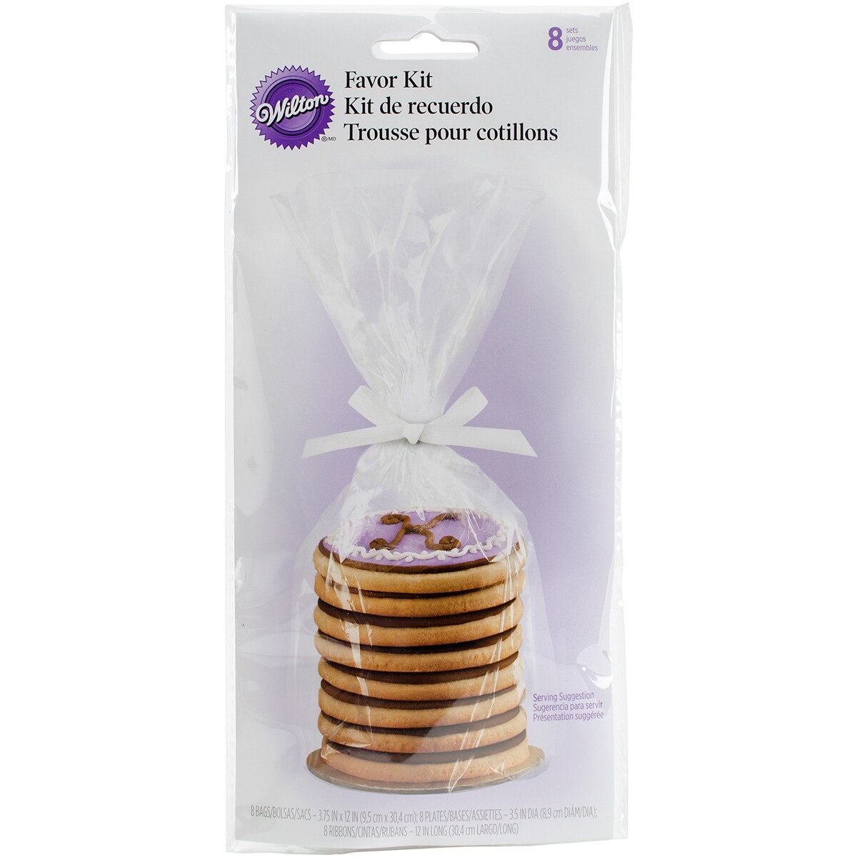 Wilton Cookie Favor Kit 8/Pkg-Clear