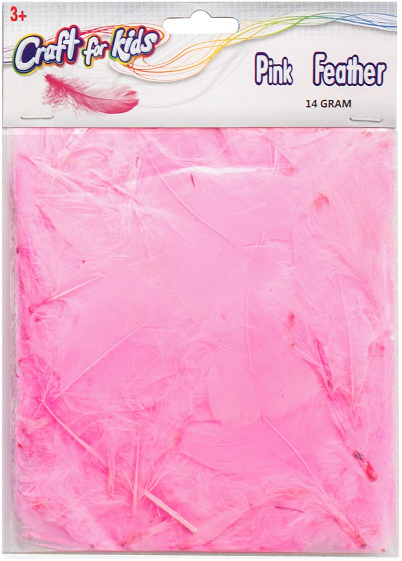 Turkey Feathers 14g-pink