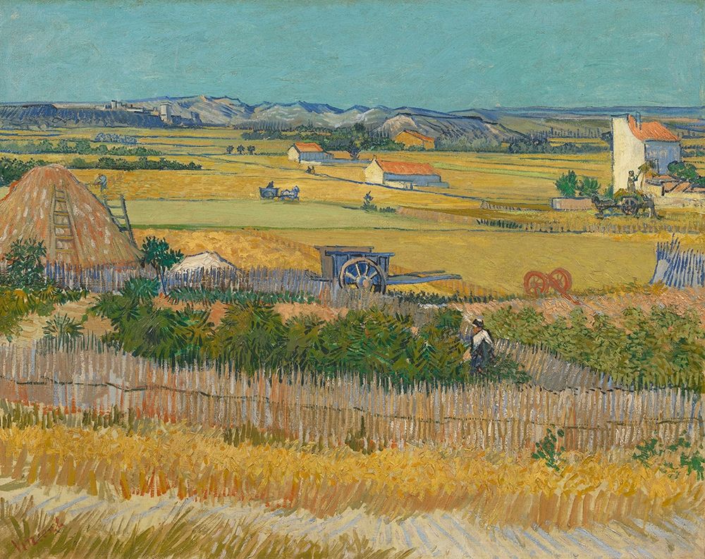 Harvest At La Crau And Montmajour Poster Print by Vincent Van Gogh - Item # VARPDX374648