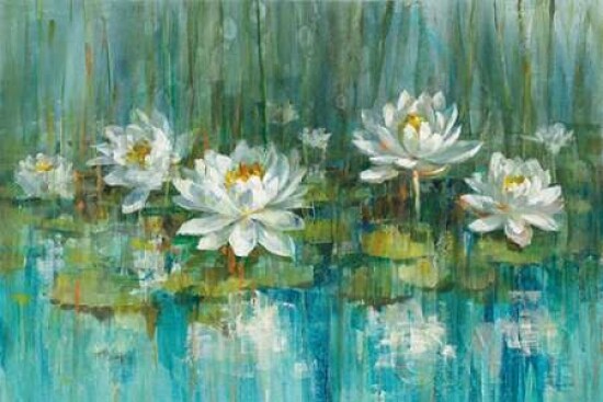 Water Lily Pond v2 Crop Poster Print by Danhui Nai - Item # VARPDX29069