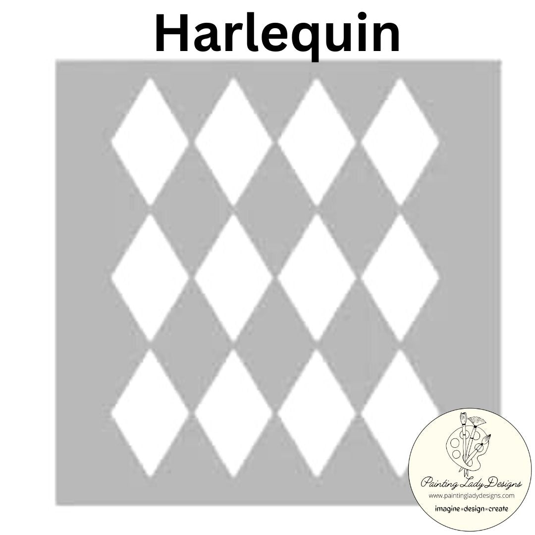 Harlequin Stencil  Modern Magic Designs