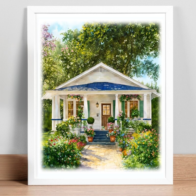 product name is Your Home Wall Art Print  - Custom Gift - Great for a Housewarming or Realtor Gift