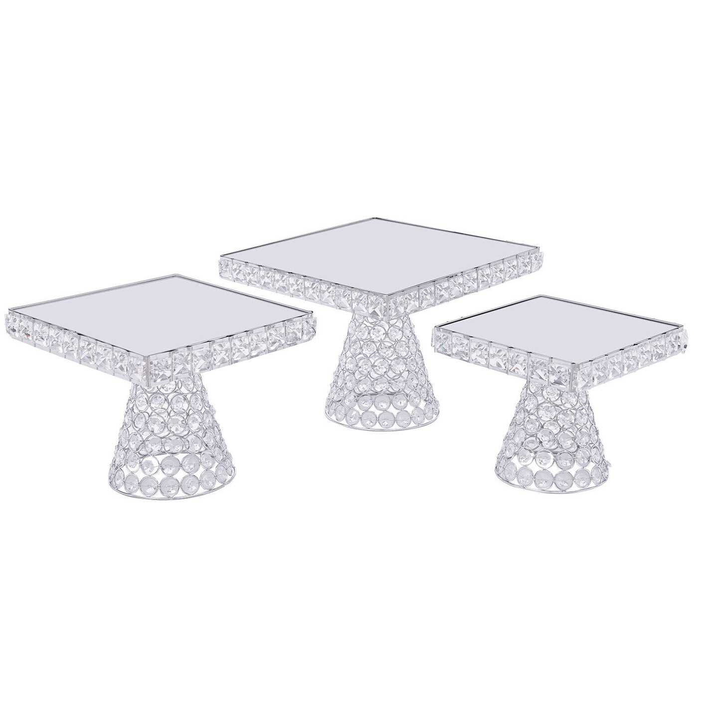 Kitcheniva 3 Pcs Metal Cupcake Stand Set Table Decoration