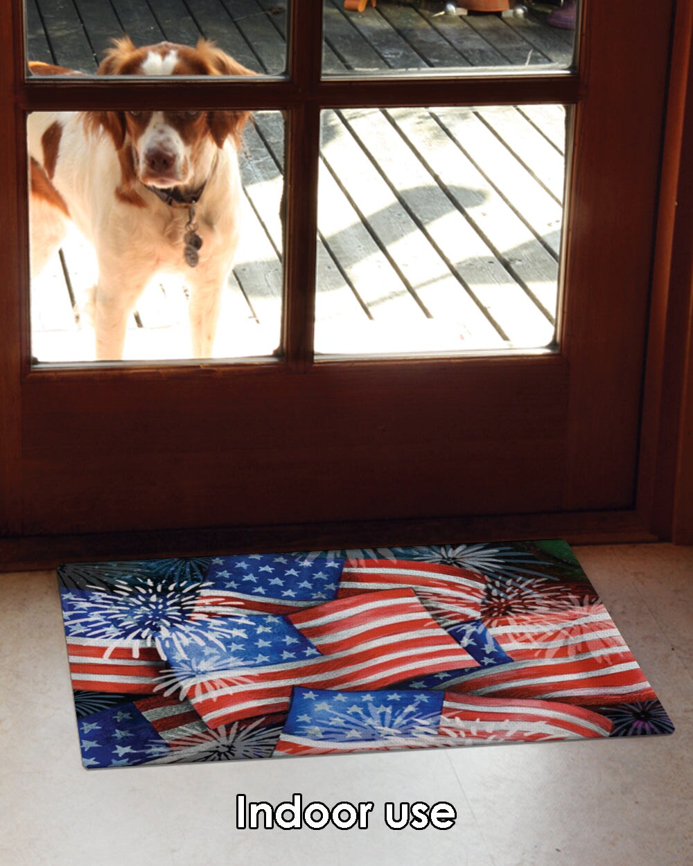 Sparkling Old Glory Door Mat (18 x 30&#x22;)