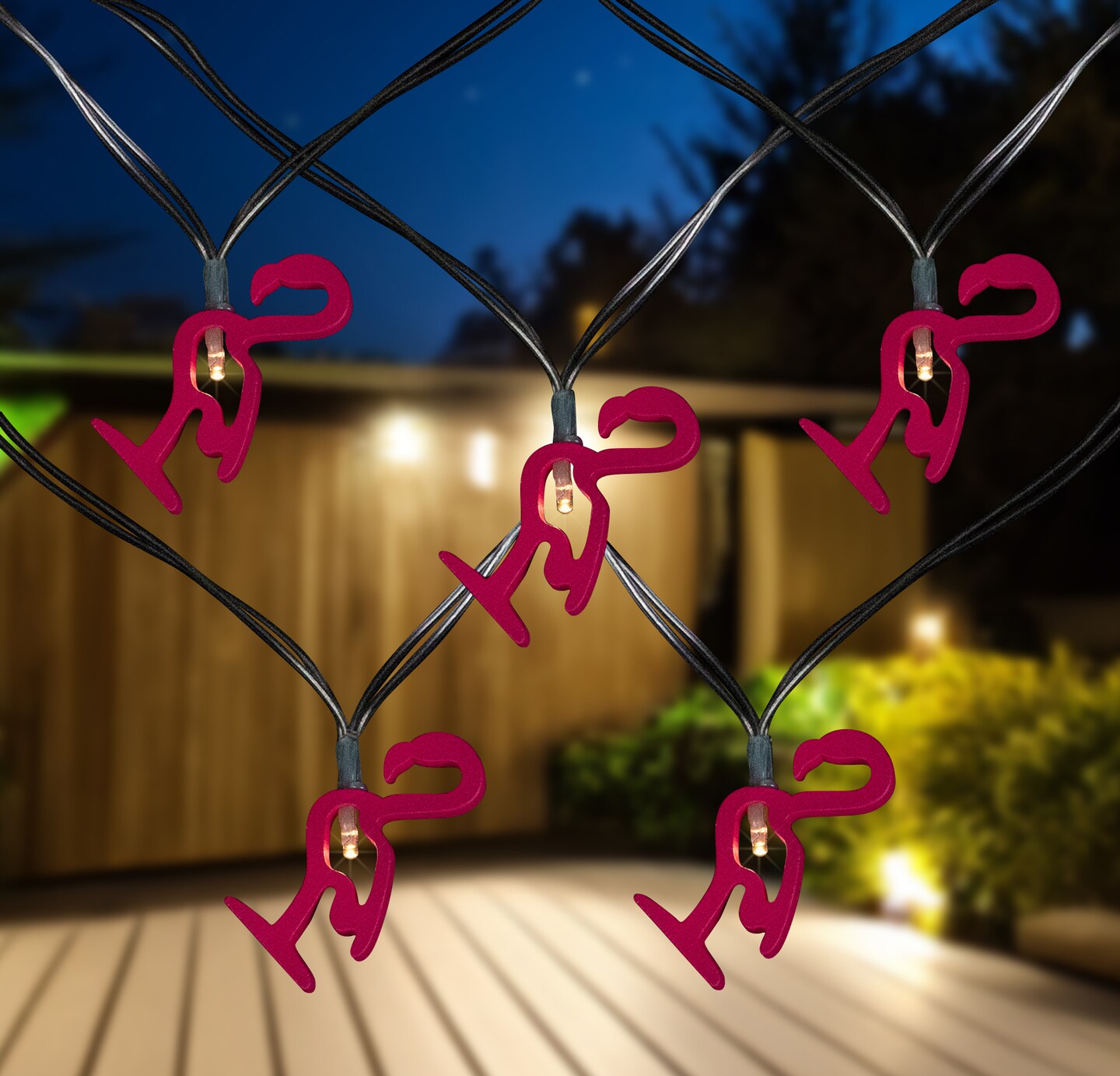 Northlight 10-Count LED Pink Flamingo Fairy Lights - Warm White