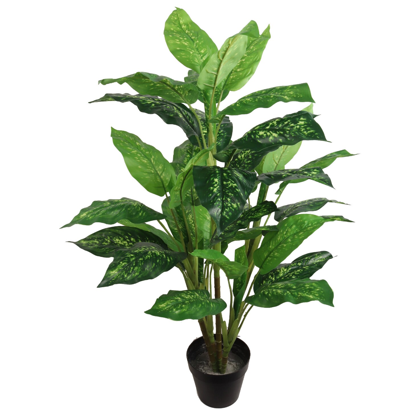 36" Dieffenbachia Plant Lifelike Artificial Greenery, Perfect for