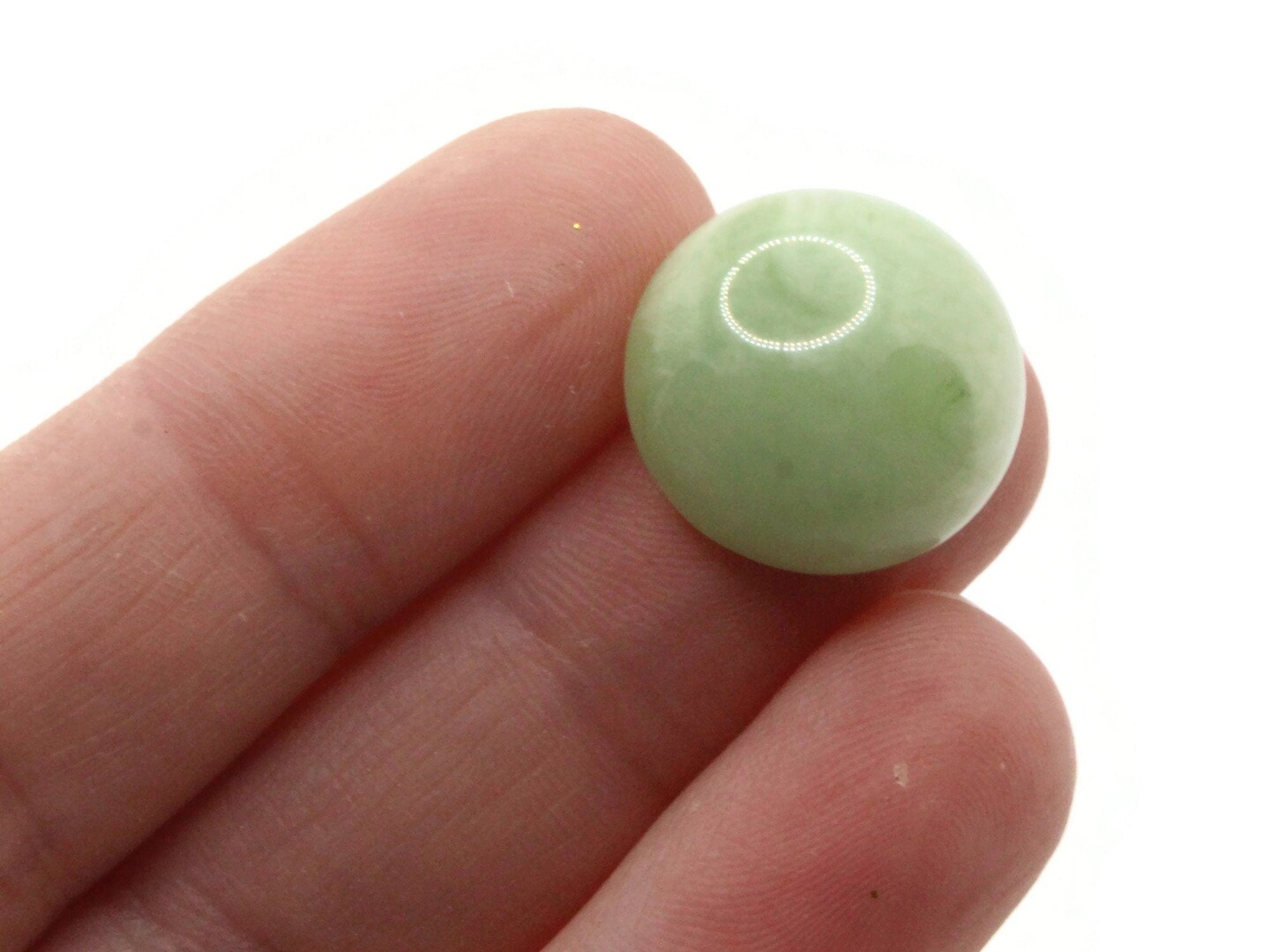 8 18mm Green Speckled Flatback Round Vintage Lucite Cabochons