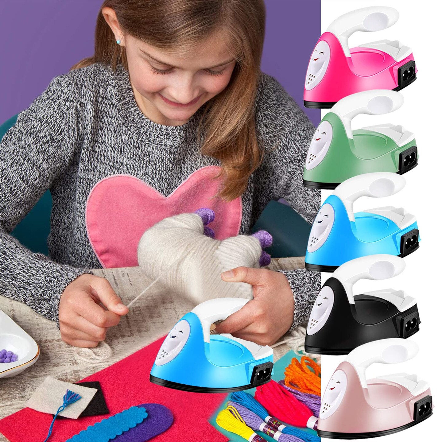 Iron Mini Iron Press,Mini Heat Press Machine for T Shirts Shoes and Hats Small Heat Transfer Vinyl Projects,Portable Travel Irons Mini Heat Press Crafting Craft Clothes