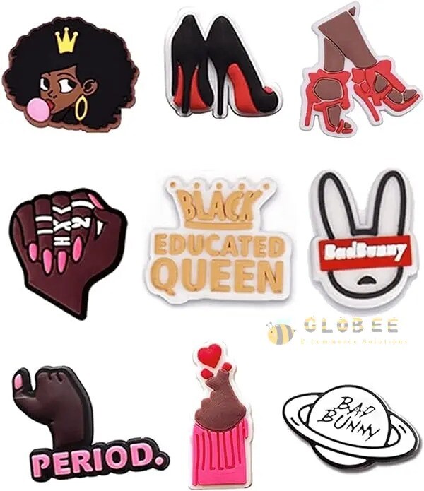 52 PCS Different Clip Shoe Charms