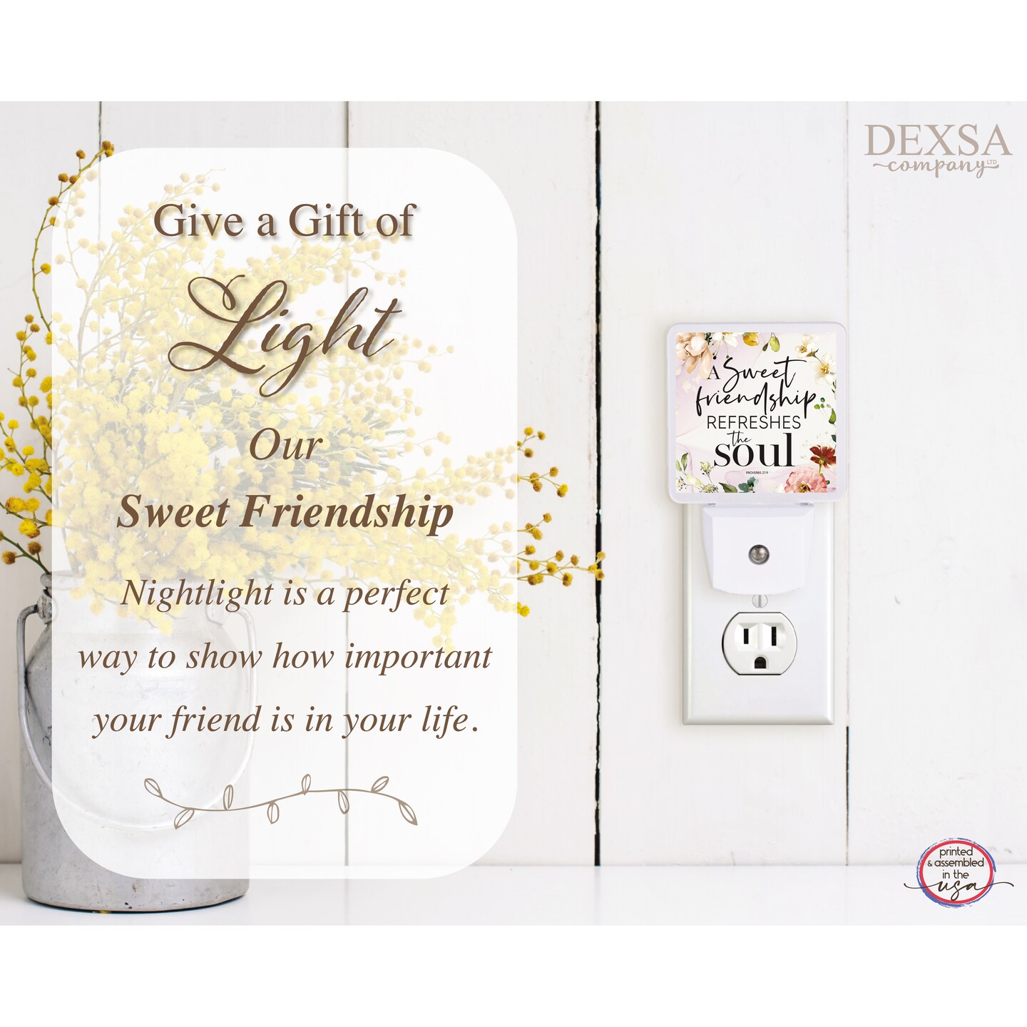 A Sweet Friendship LED NIGHT LIGHT
