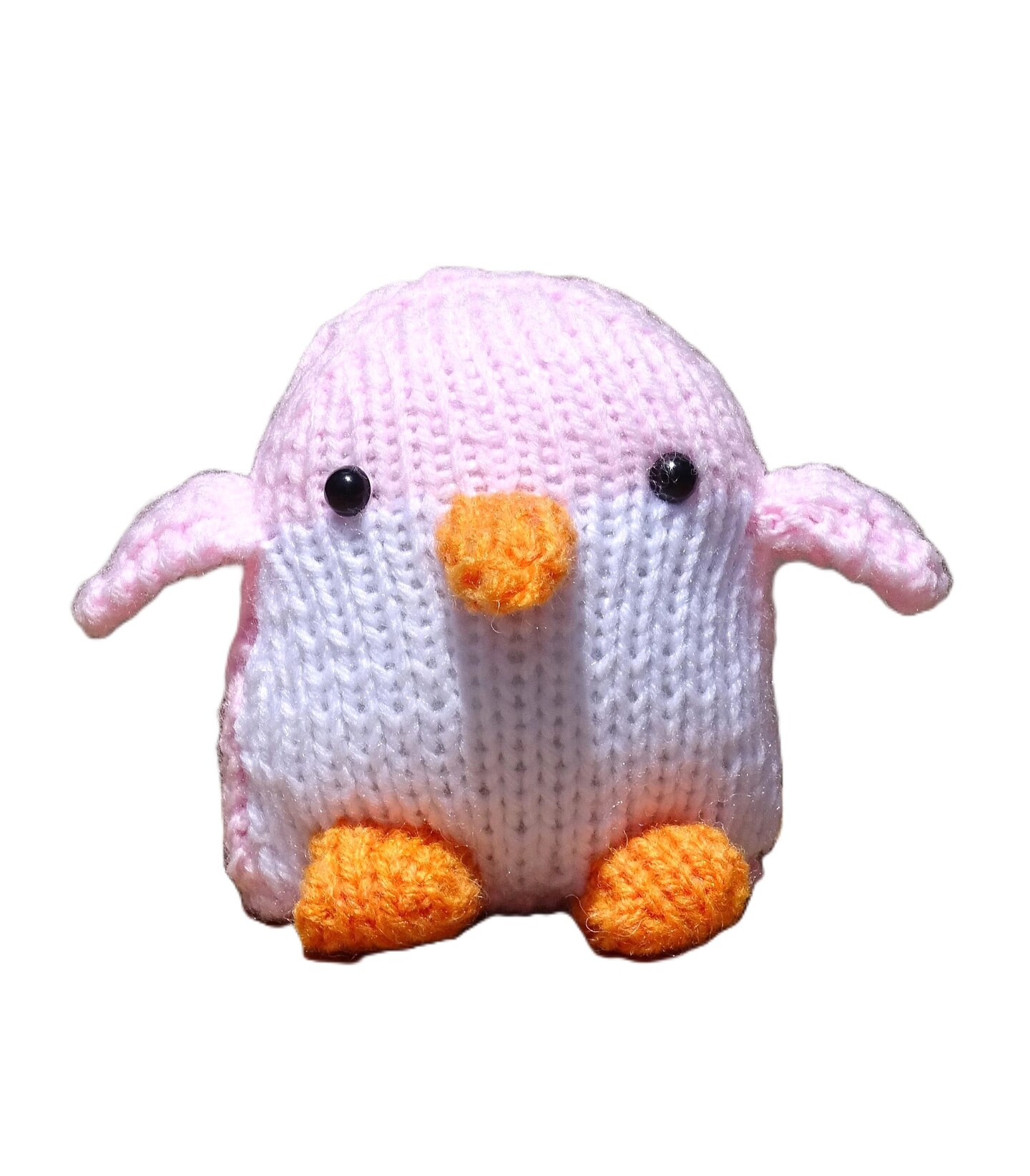 Knitted Penguin, Baby Shower Gift, Pink Toy, Soft Toy, Pink Penguin, Stuffed Small Animal, Ready to Ship product 7