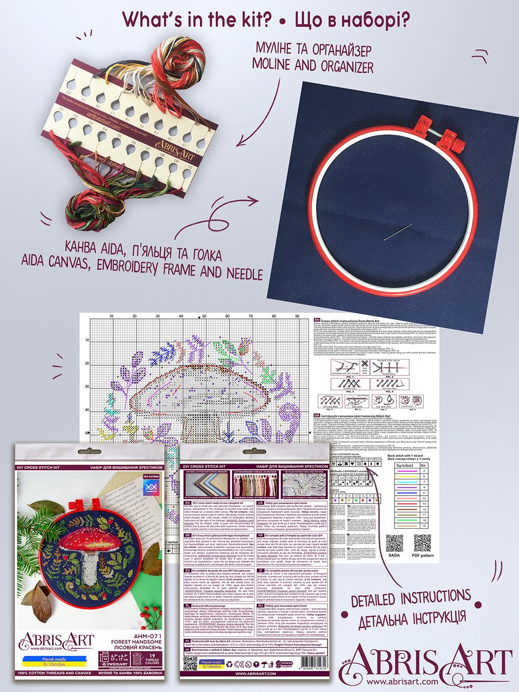 Counted Cross-stitch kit - Forest handsome