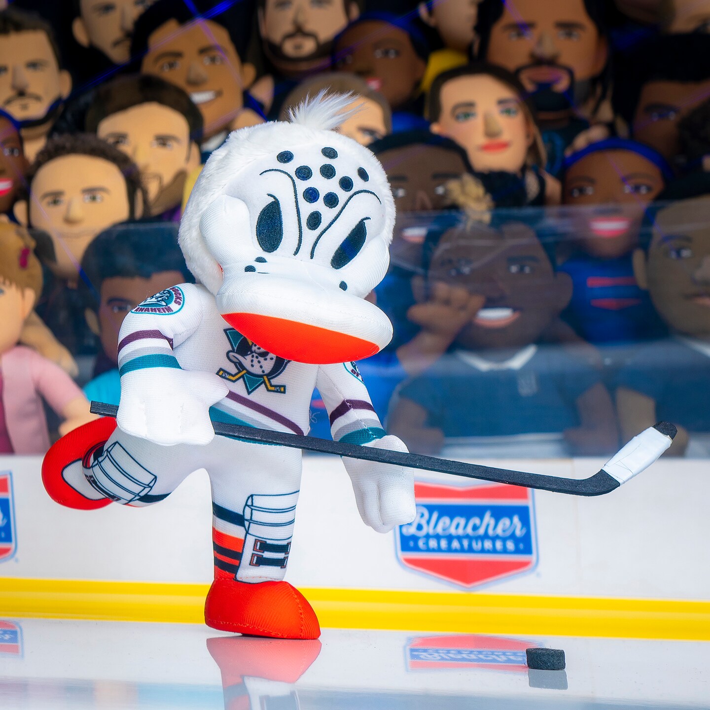 Bleacher Creatures Anaheim Ducks Wild Wing 10&#x22; Mascot Plush Figure (Teal Triangle Uniform)