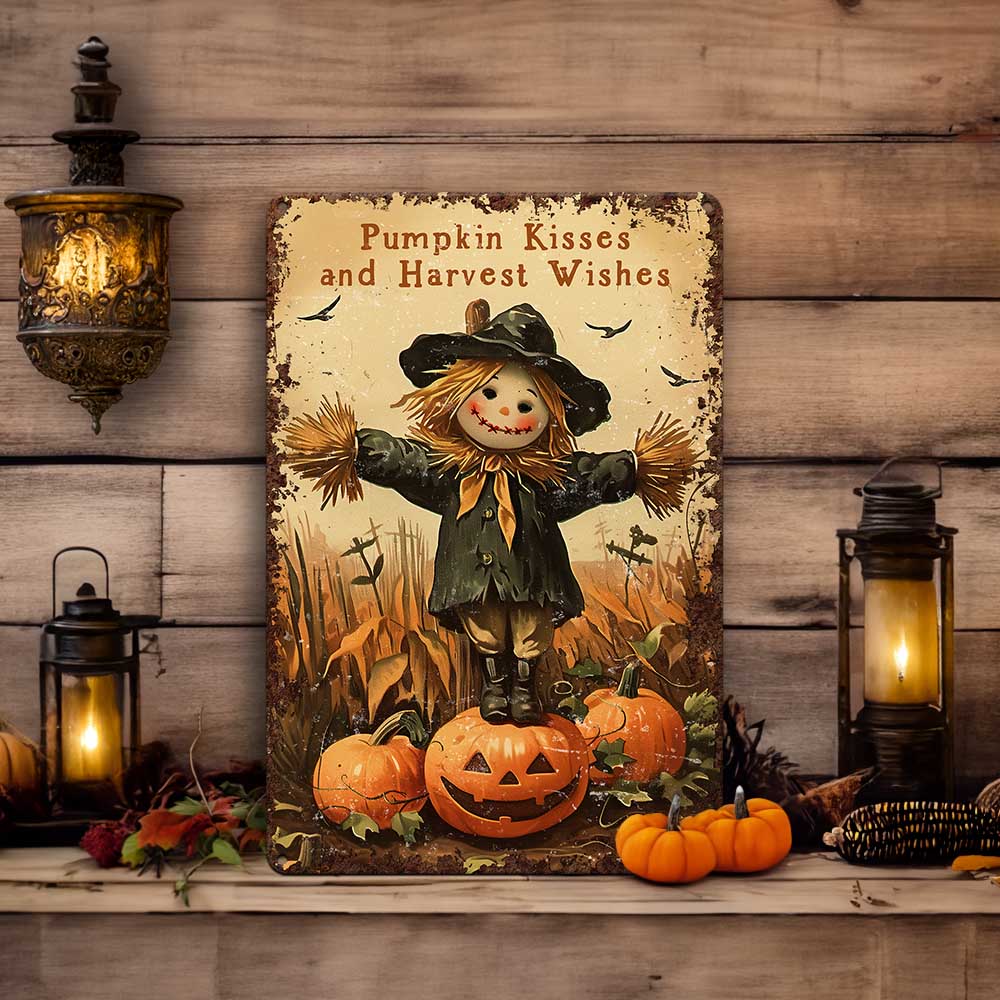 Halloween Happy Pumpkin Metal Wall Sign, Metal Wall Art, Special Day Halloween good Metal Wall Sign, Metal Wall Hanging, Halloween Metal Gift