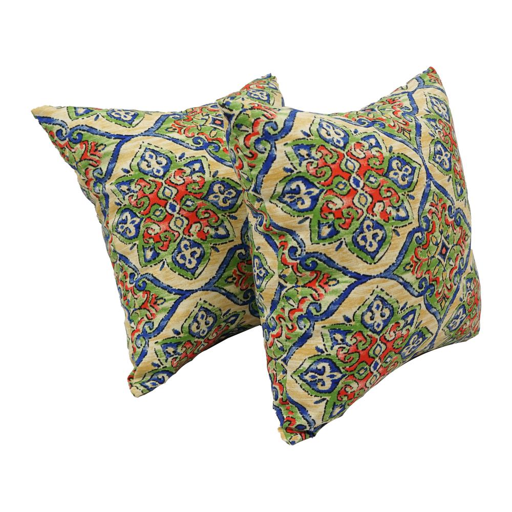 17-inch Square Polyester Outdoor Throw Pillows (Set of 2) 9910-S2-OD-189