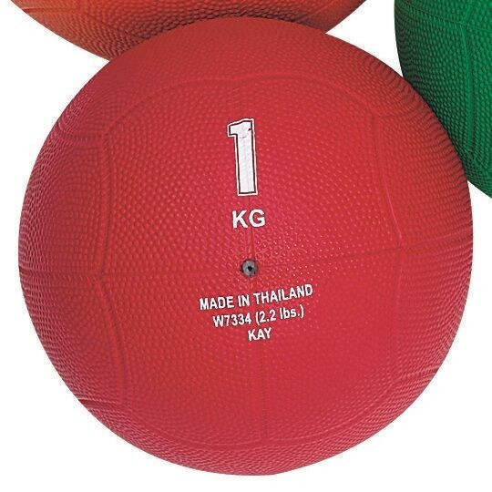Rubber Medicine Ball, 2.2 lb