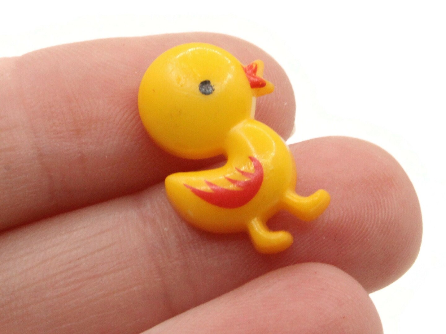8 21mm Golden Yellow Duck Plastic Shank Bird Buttons Retro Animal Buttons