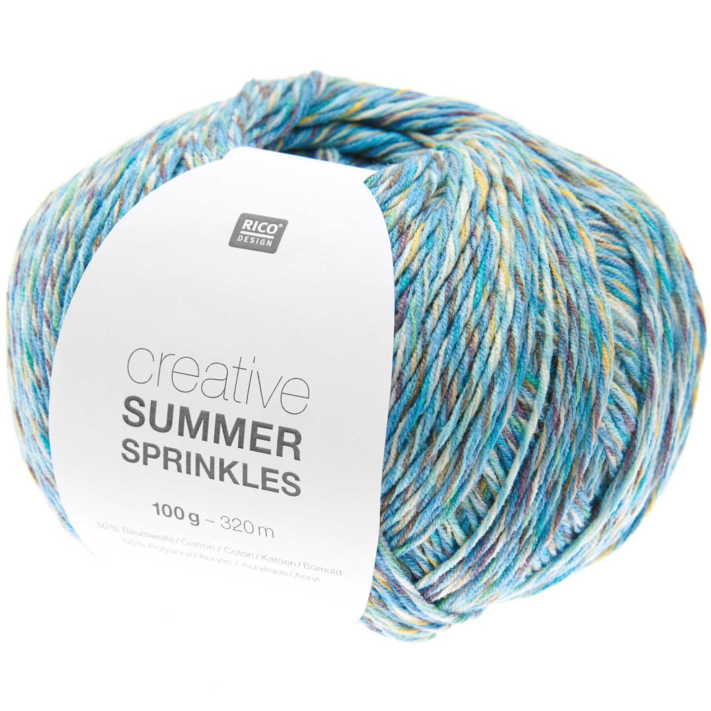 Rico Creative Summer Sprinkles - Cotton Blend Yarn - Fine - #004 Aqua