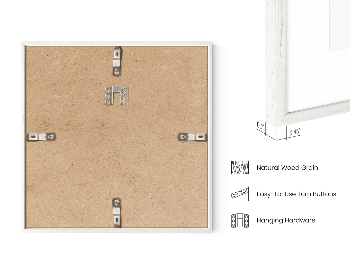 Natural Oak Wood Picture Frame By Haus and Hues