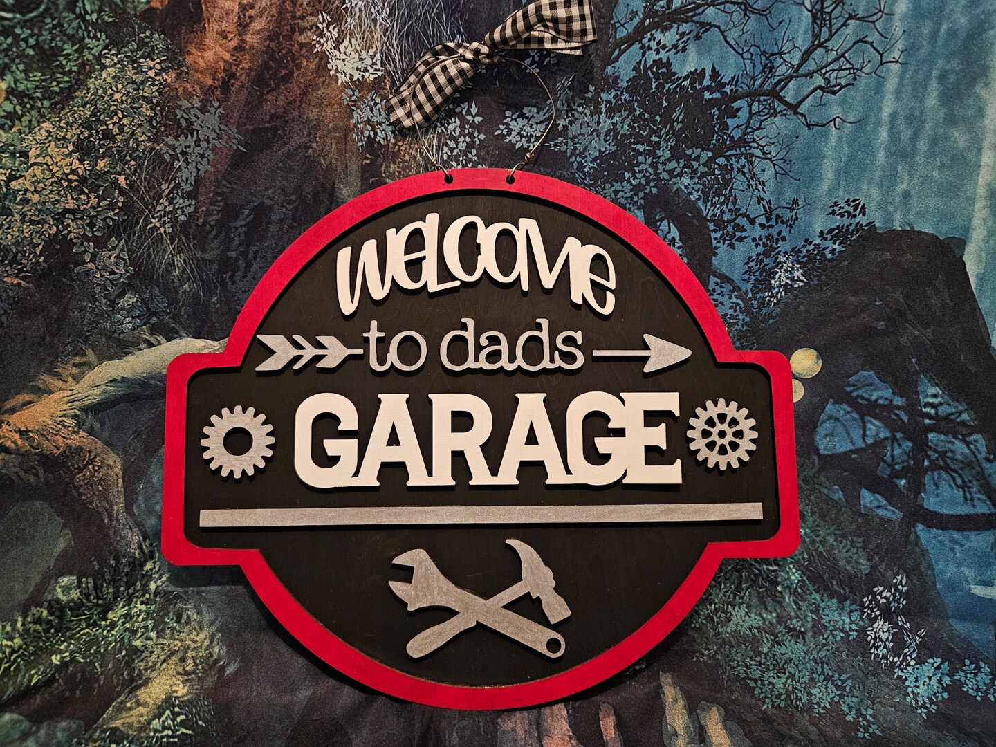 Father's Day gift for Dad Welcome to dads Garage sign | MakerPlace by ...