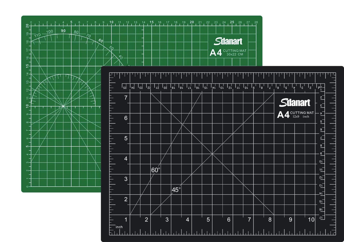 Self Healing Cutting Mat: 9&#x22;&#xD7;12&#x22; Double Sided 5-Ply Rotary Cutting Board for Sewing, Crafts, Quilting, Fabric, Hobby, Art Project