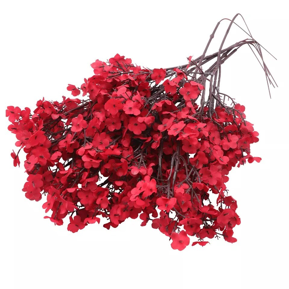 6pcs Artificial Flowers Outdoor Fake Plastic Plants Party Wedding Home Decor