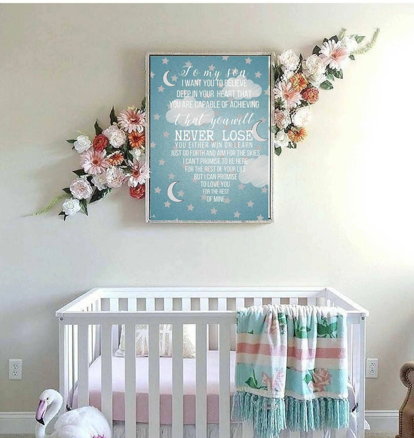 Nursery art framed decor