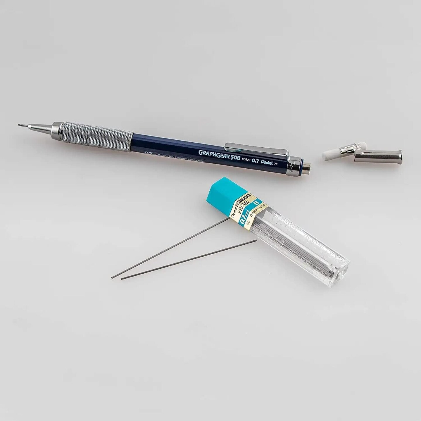 Mechanical Pencil Graphgear 500 Automatic Drafting Pencil - .7Mm Lead Size - Includes 50 Lead &#x26; 4 Eraser Refills