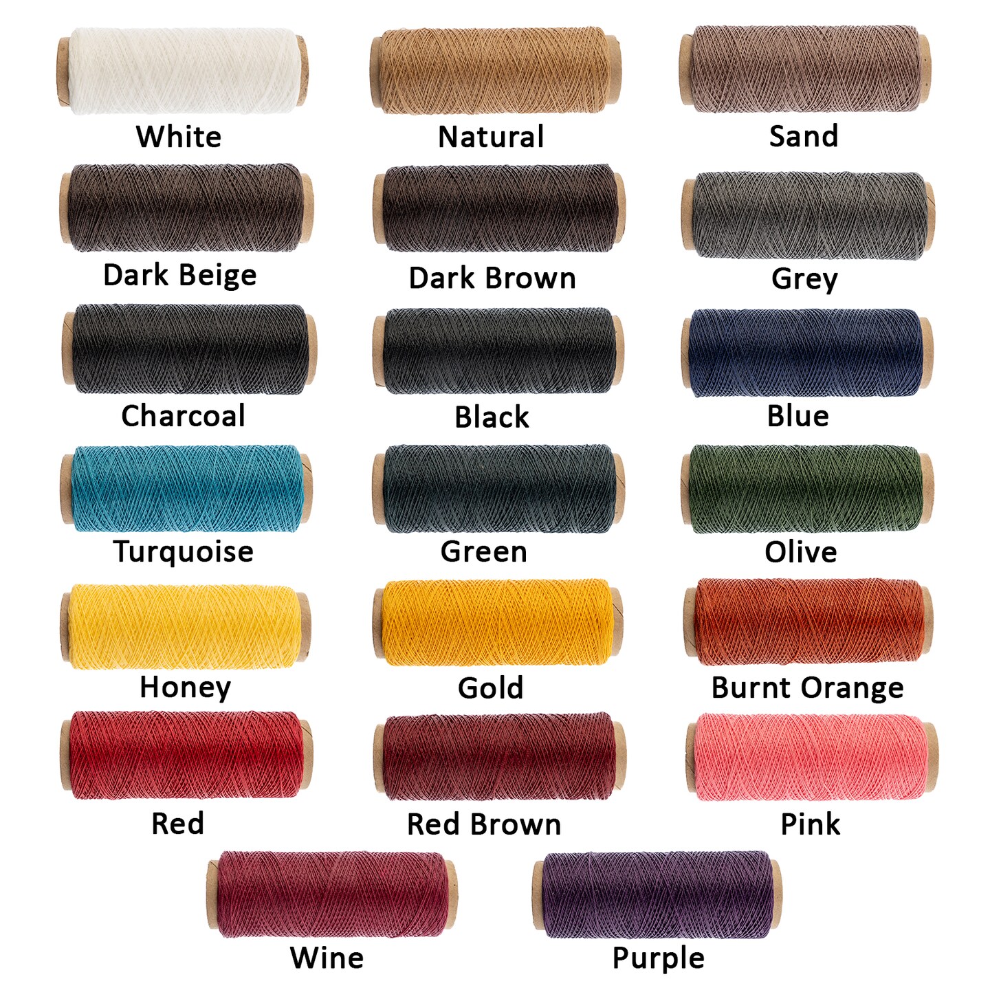 Gudebrod 0.015&#x22; Waxed Polyester Thread 500ft | Made In USA