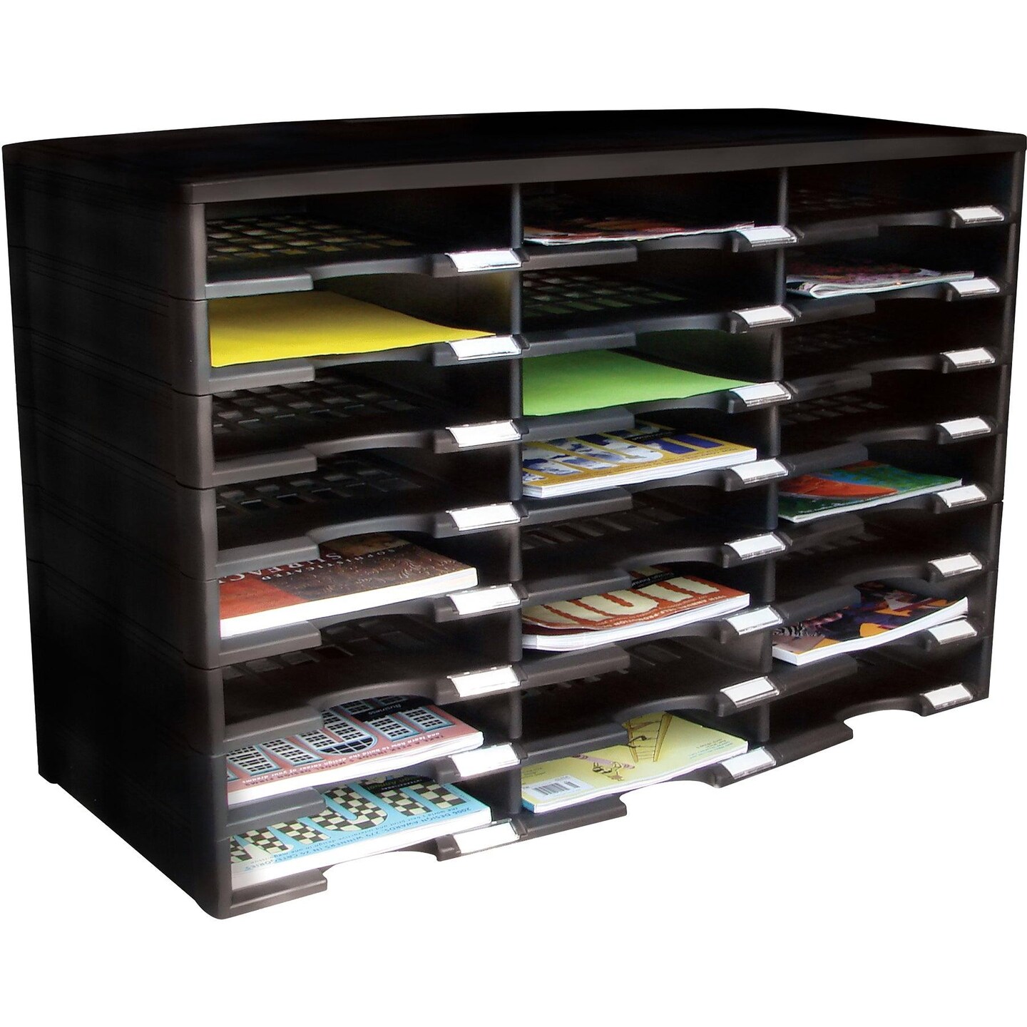 24 Compartment Literature Organizer