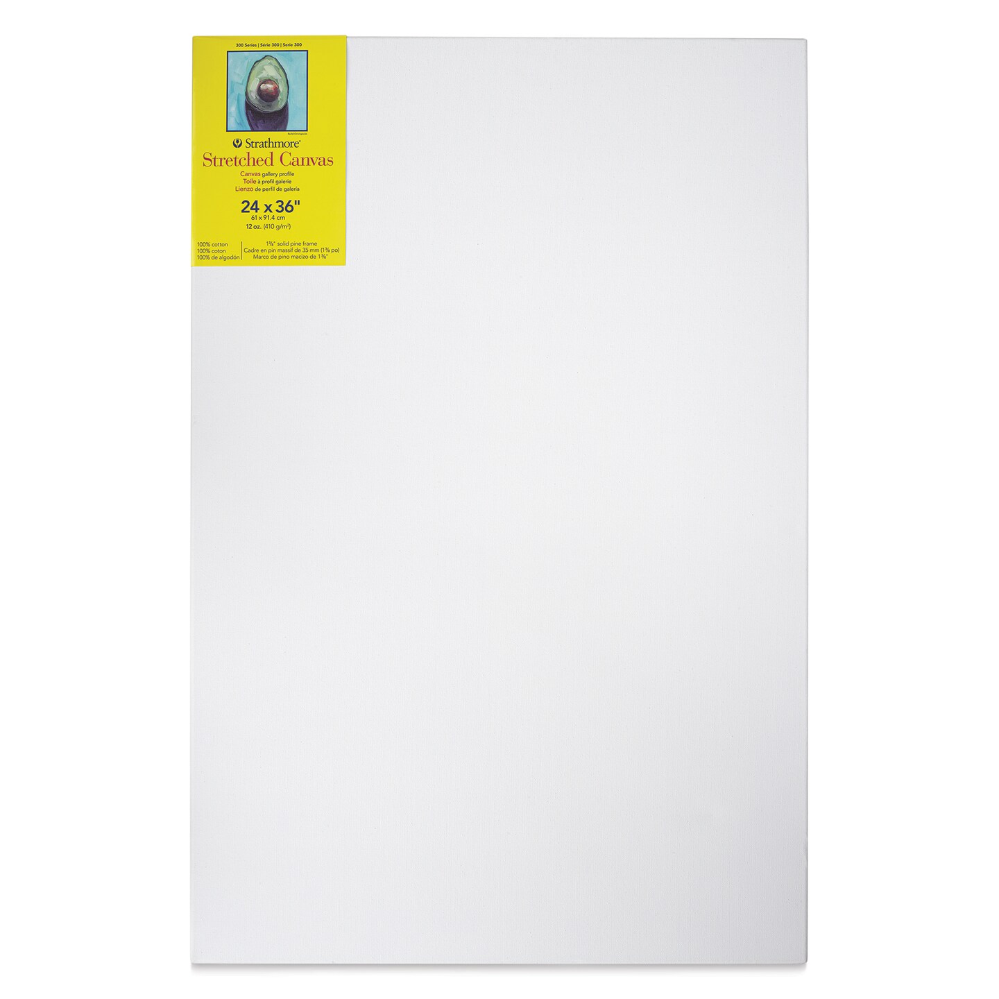 Strathmore 300 Series Stretched Cotton Canvas - 1-3/8&#x22; Profile, 24&#x22; x 36&#x22;