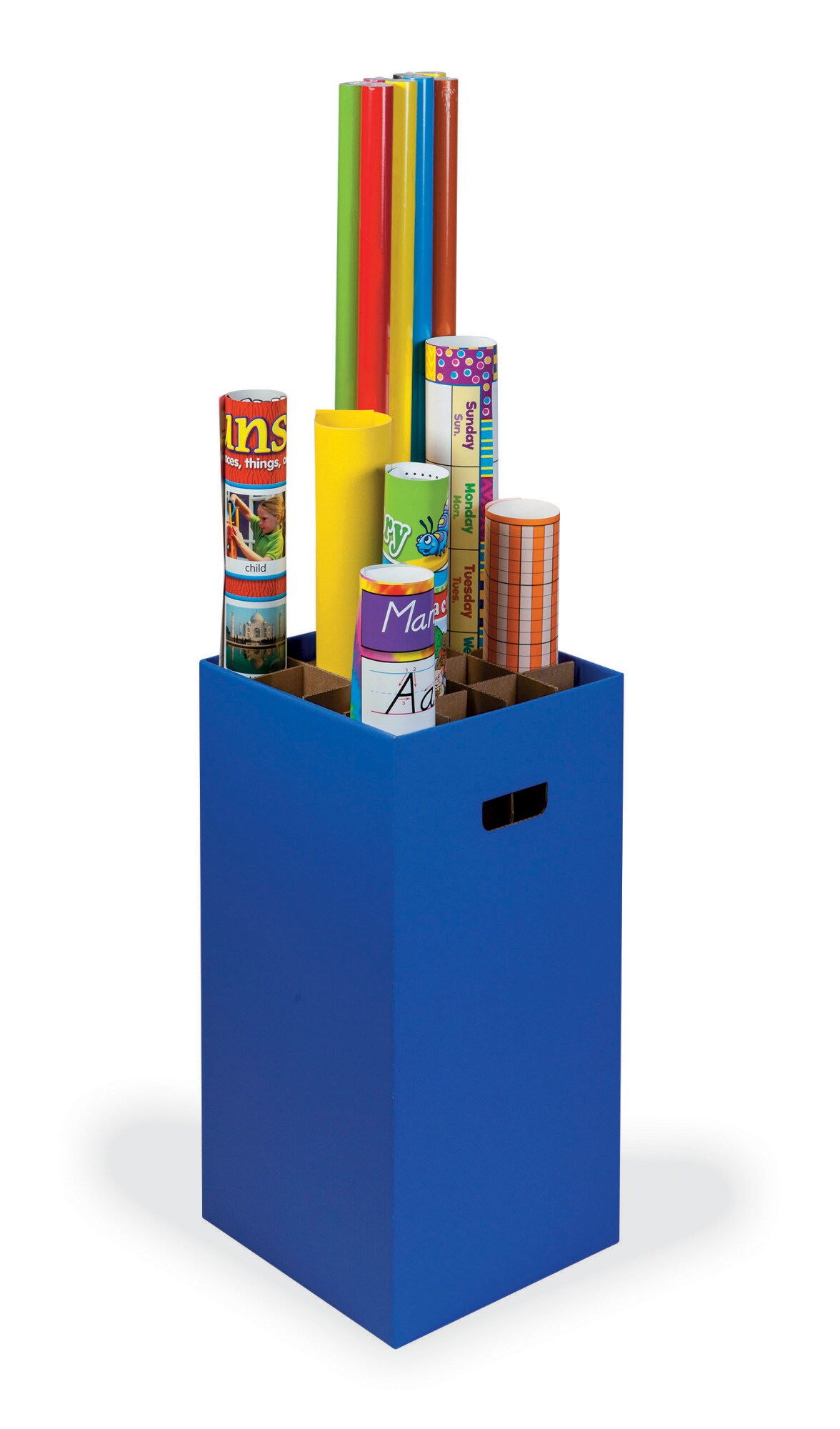 Pacon Poster and Roll Classroom Storage Keeper, 12-1/4 x 12-1/4 x 24 ...