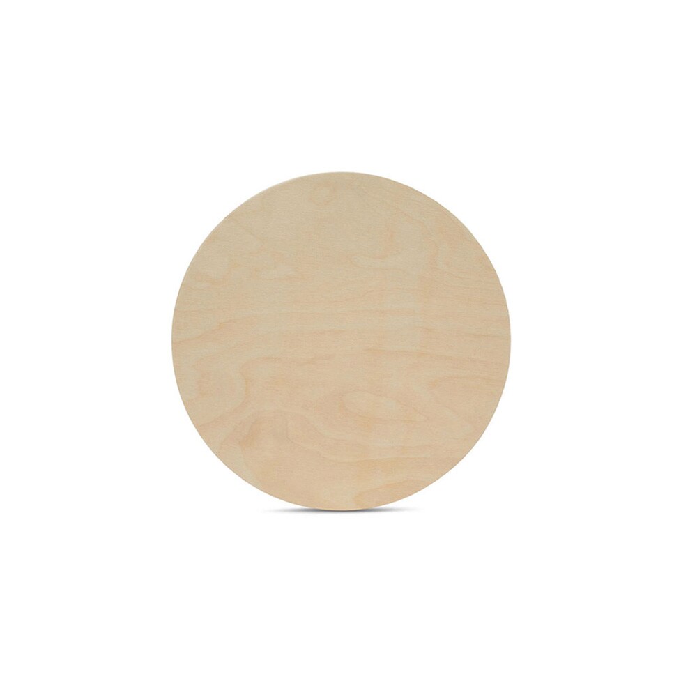 Wood Circle Discs 5 inch, 4 Thicknesses, Unfinished Birch Rounds | Woodpeckers