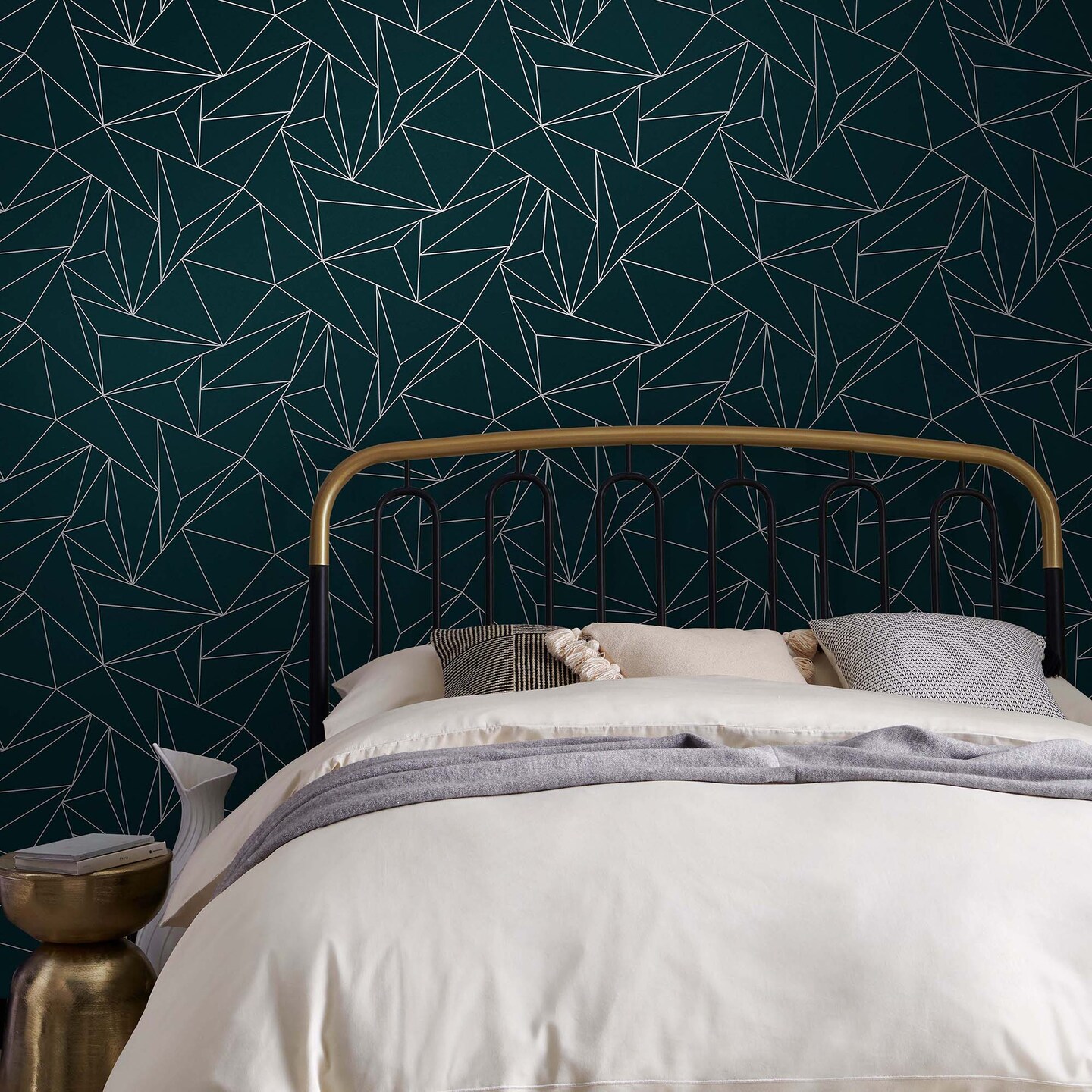 NEXT Scatter Geo Teal Wallpaper