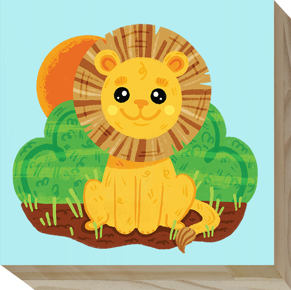 Safari Nursery Wood Wall D&#xE9;cor Set