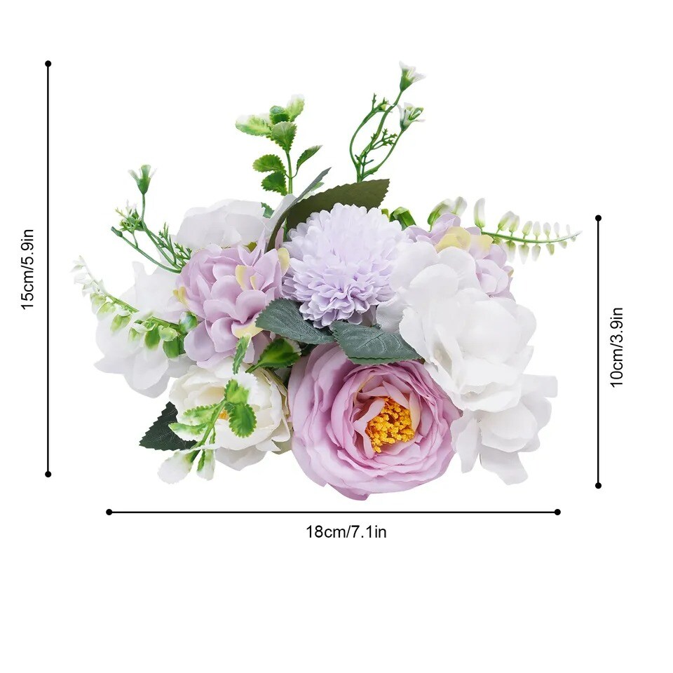 10-pack Artificial Flower Bouquets Wedding Flower Balls for Centerpieces Decor