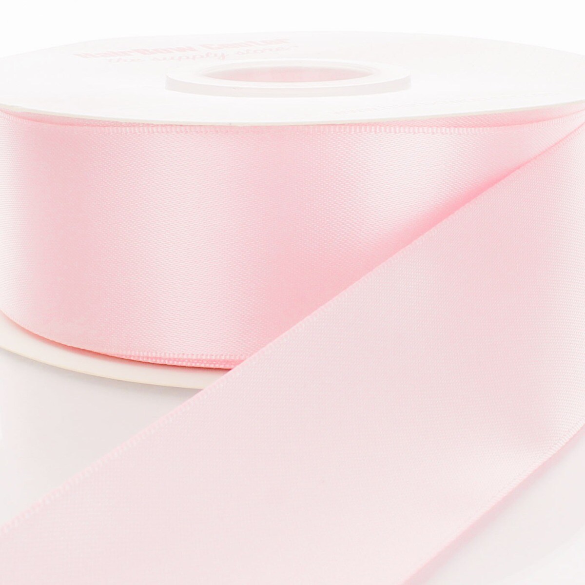 3&#x22; Double Faced Satin Ribbon 117 Light Pink 25yd