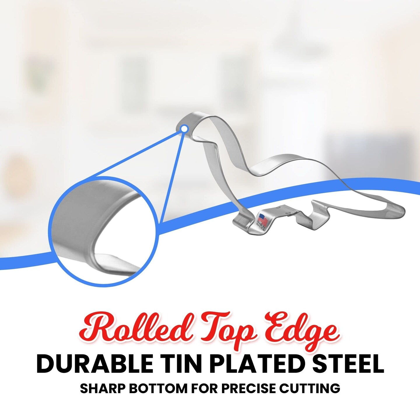 CookieCutter.Com Apatosaurus Dinosaur 7.25 in –Tin Plated Steel Cookie Cutters – Made In The USA