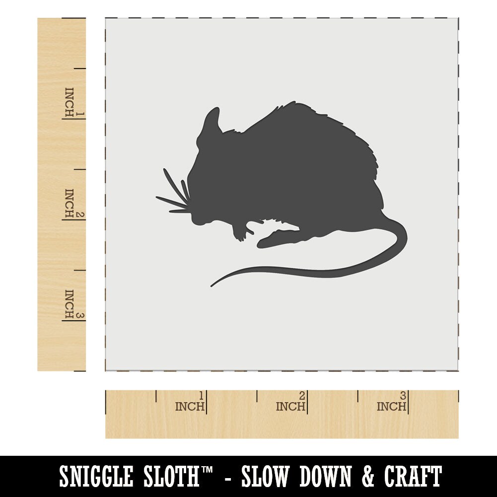 Mouse Solid Wall Cookie DIY Craft Reusable Stencil