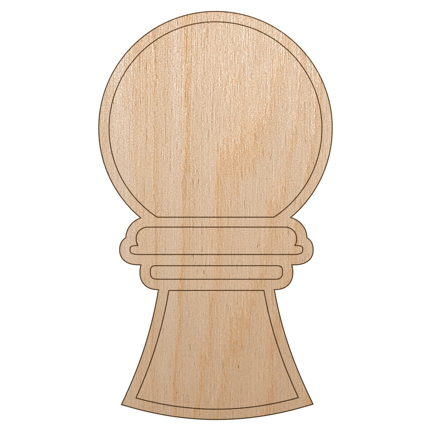 Chess Piece White Pawn Unfinished Wood Shape Piece Cutout for DIY Craft Projects